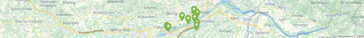Map view for Pharmacies emergency services nearby Hörsching (Linz  (Land), Oberösterreich)